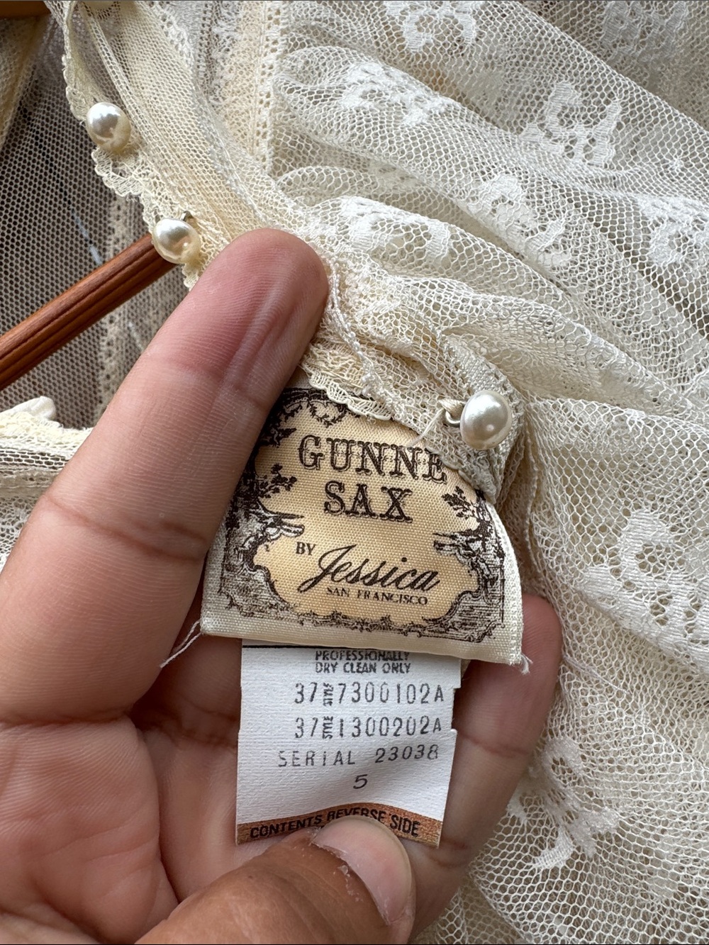 Gunne Sax 70s bridal collection prairie Lace Dress - Picture 2 of 13